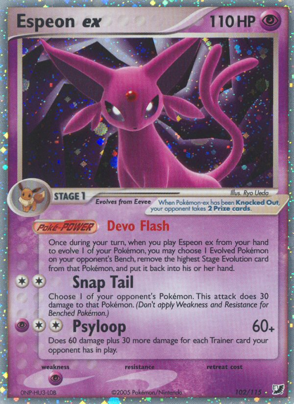 Espeon ex (102/115) [EX: Unseen Forces] | GnG Games