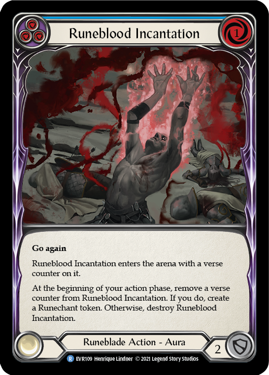 Runeblood Incantation (Blue) [EVR109] (Everfest)  1st Edition Normal | GnG Games