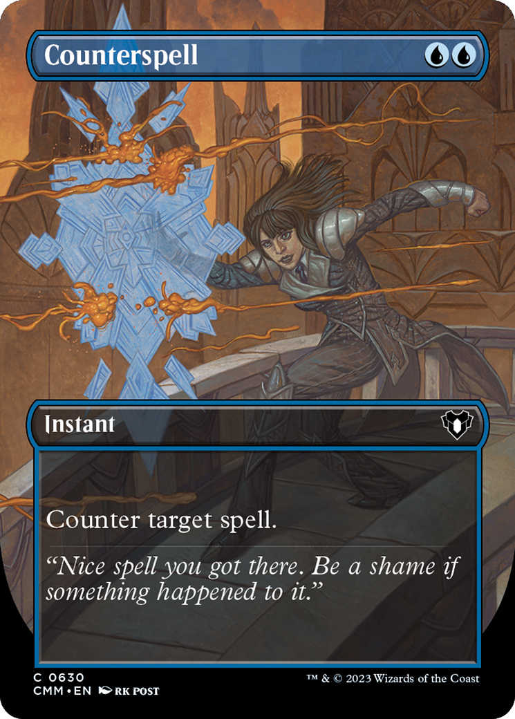 Counterspell (Borderless Alternate Art) [Commander Masters] | GnG Games