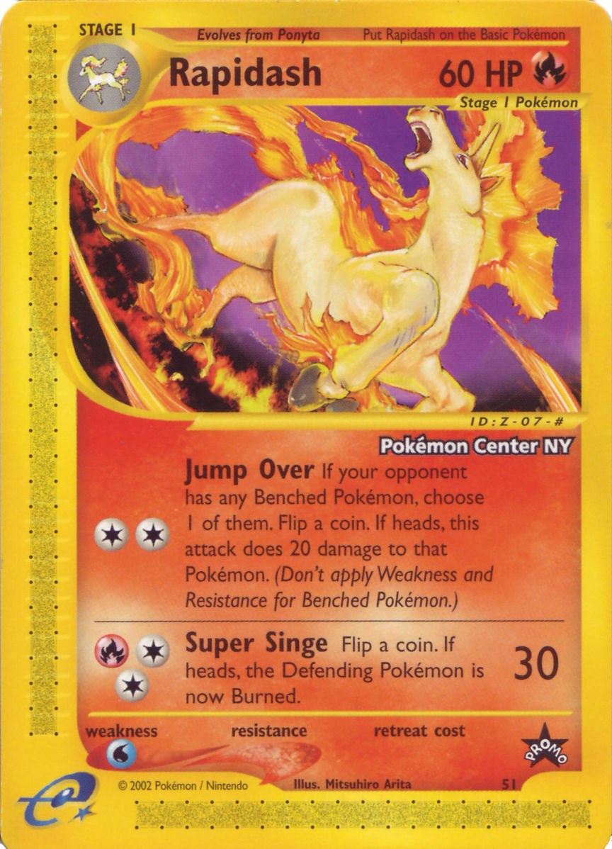 Rapidash (51) (Pokemon Center NY Promo) [Wizards of the Coast: Black Star Promos] | GnG Games
