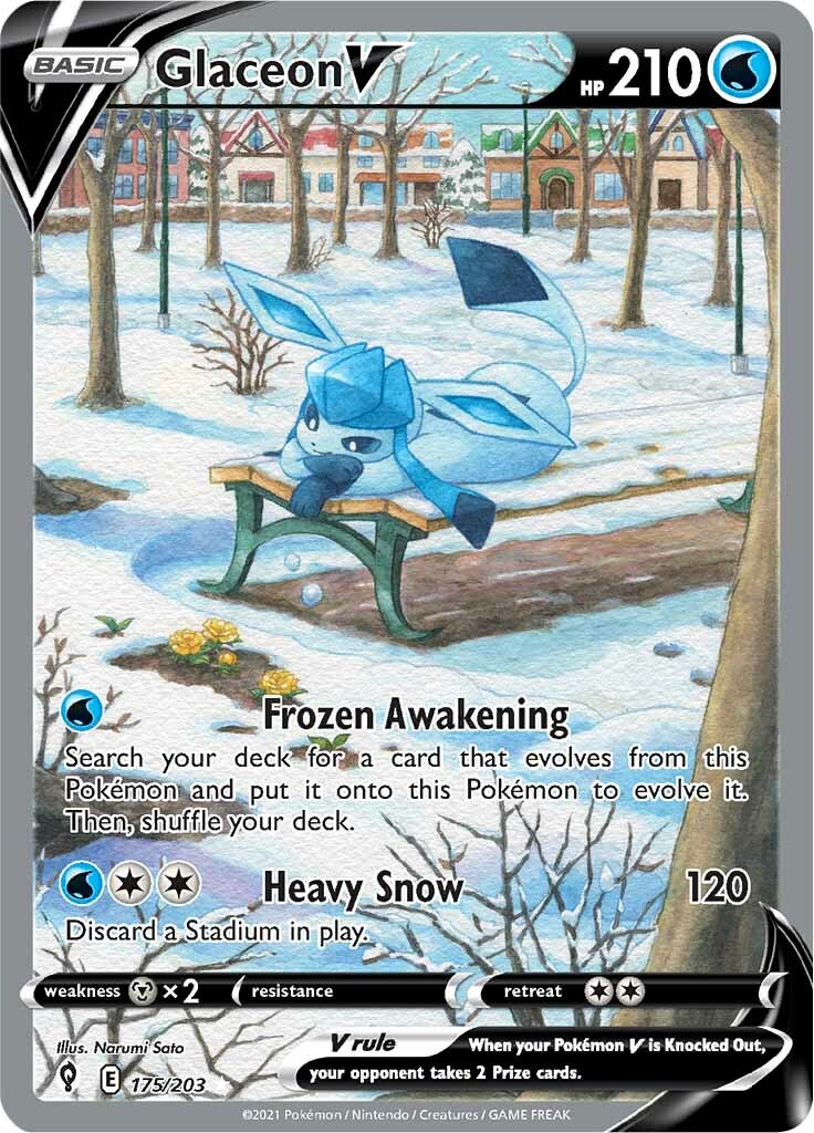 Glaceon V (175/203) [Sword & Shield: Evolving Skies] | GnG Games