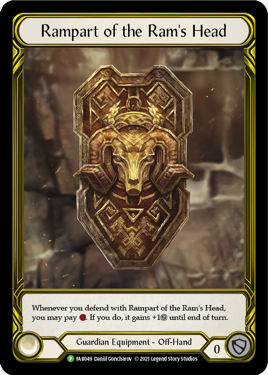 Rampart of the Ram's Head (Golden) [FAB049] (Promo)  Cold Foil | GnG Games