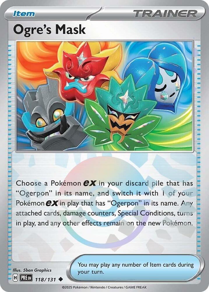 Ogre's Mask (118/131) (Poke Ball Pattern) [Scarlet & Violet: Prismatic Evolutions] | GnG Games