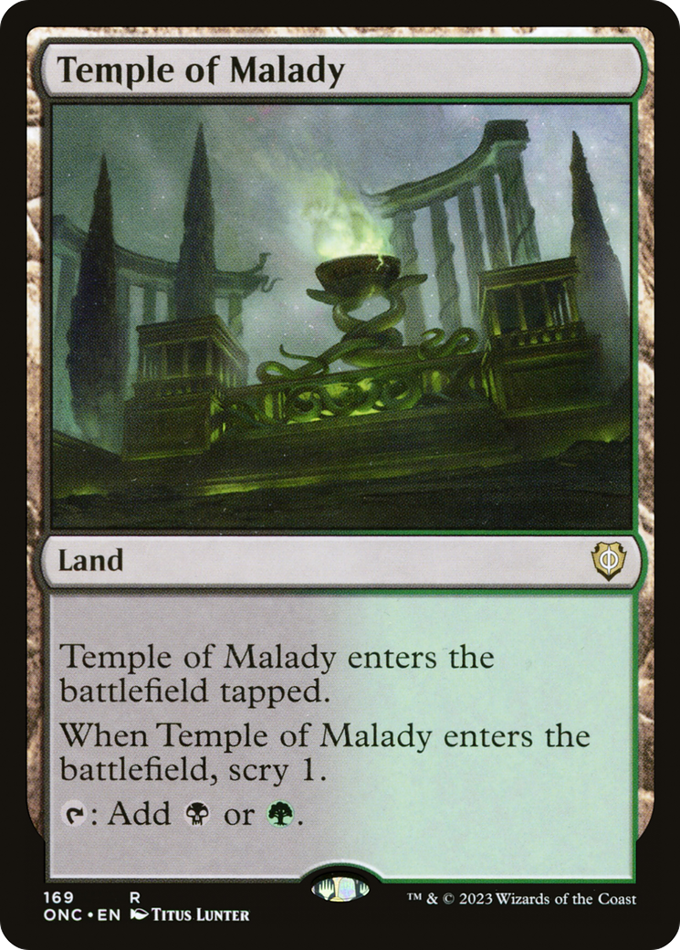 Temple of Malady [Phyrexia: All Will Be One Commander] | GnG Games