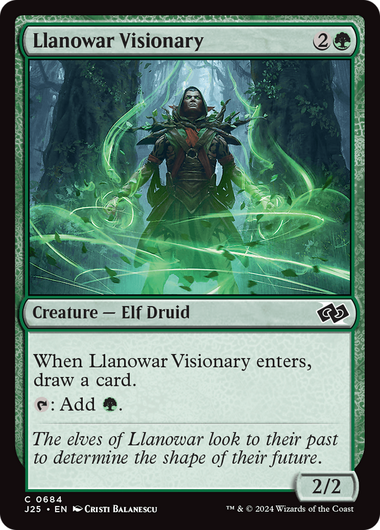 Llanowar Visionary [Foundations Jumpstart] | GnG Games