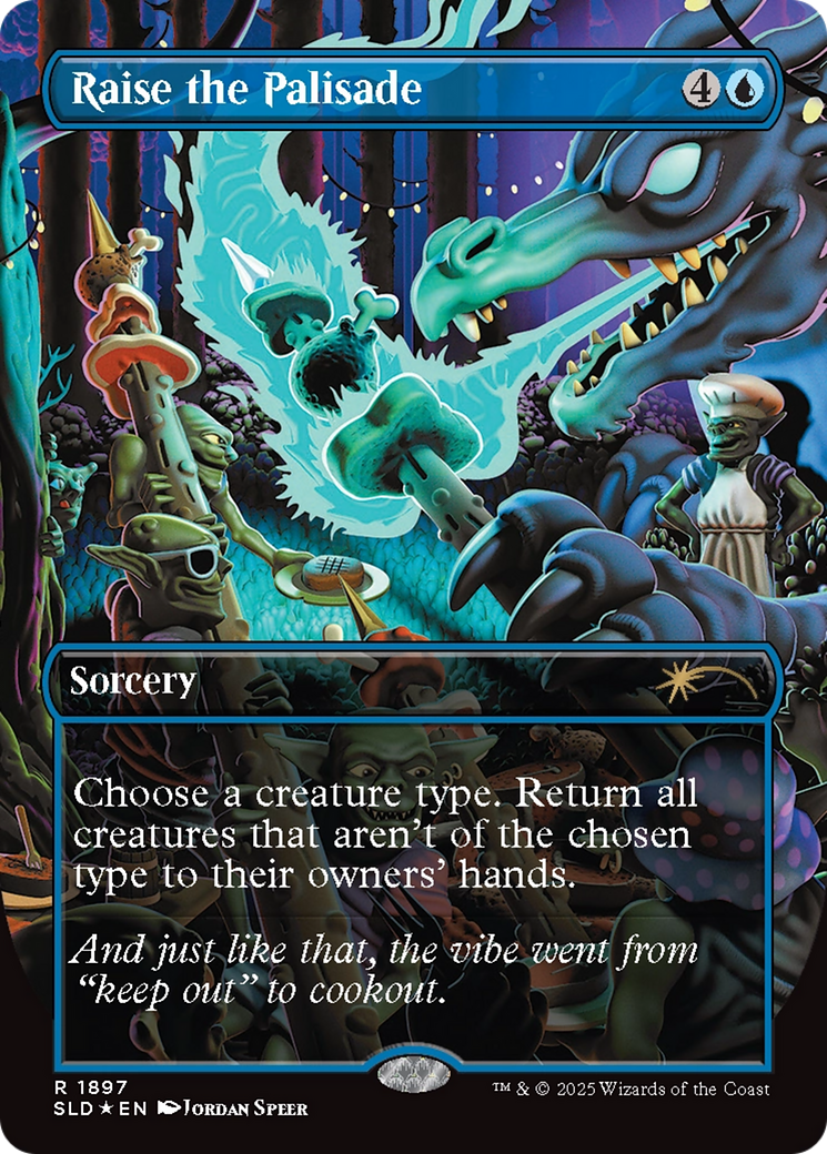 Raise the Palisade (Double Rainbow Foil) [Secret Lair Drop Series] | GnG Games