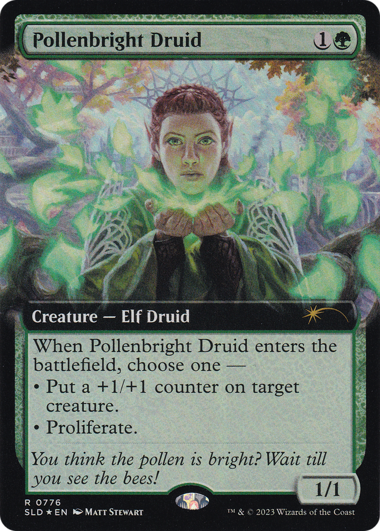 Pollenbright Druid (Extended Art) [Secret Lair Drop Series] | GnG Games