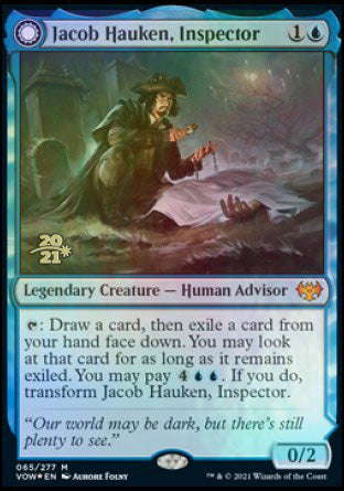 Jacob Hauken, Inspector // Hauken's Insight [Innistrad: Crimson Vow Prerelease Promos] | GnG Games