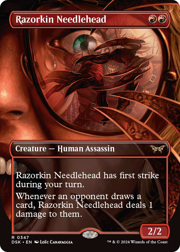 Razorkin Needlehead (Borderless) [Duskmourn: House of Horror] | GnG Games