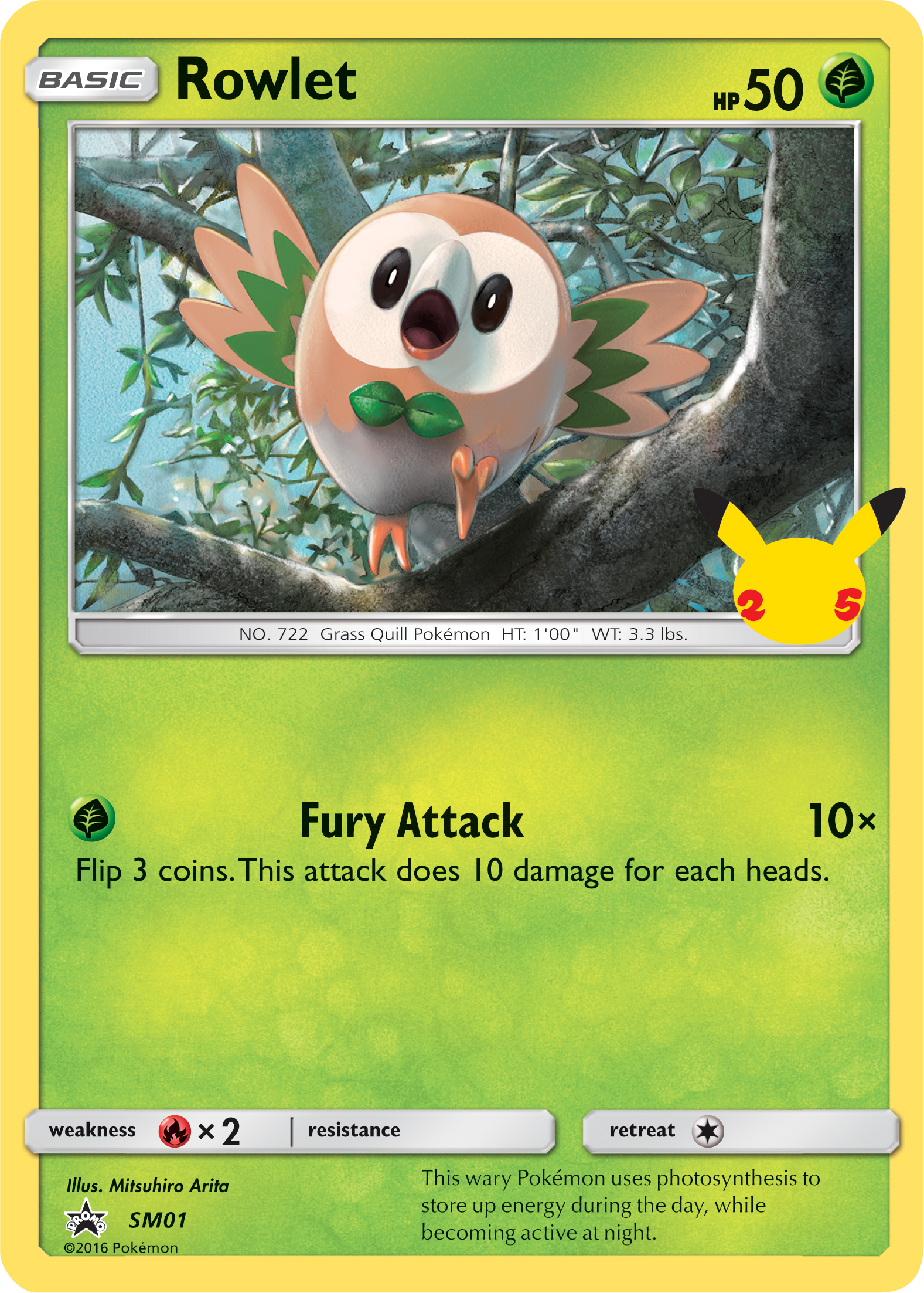 Rowlet (SM01) (Jumbo Card) [First Partner Pack] | GnG Games