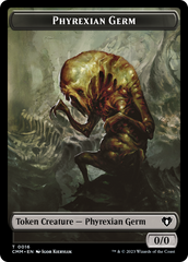Manifest // Phyrexian Germ Double-Sided Token [Commander Masters Tokens] | GnG Games