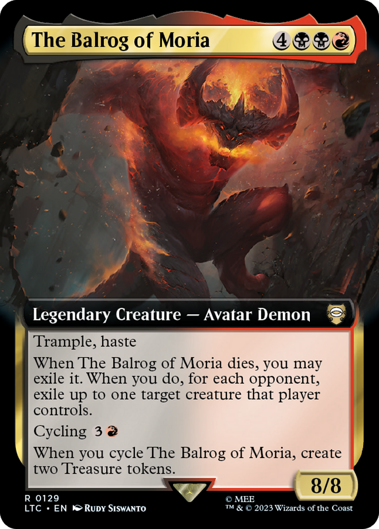 The Balrog of Moria (Extended Art) [The Lord of the Rings: Tales of Middle-Earth Commander] | GnG Games