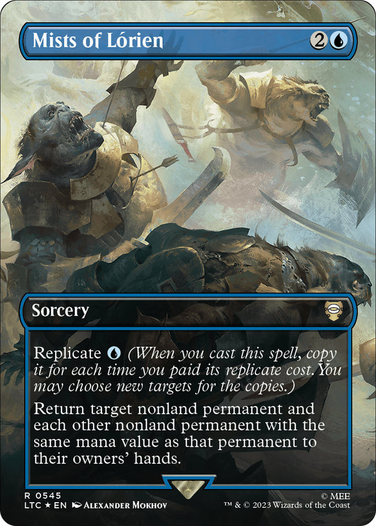 Mists of Lorien (Borderless) (Surge Foil) [The Lord of the Rings: Tales of Middle-Earth Commander] | GnG Games