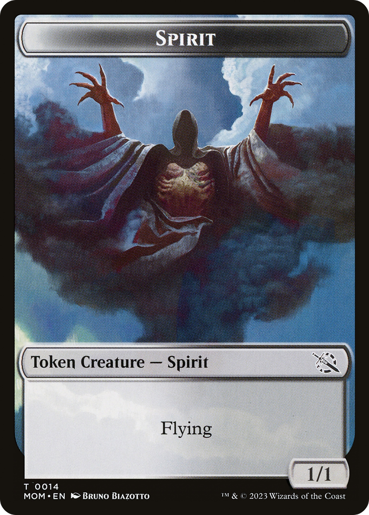 Monk // Spirit (14) Double-Sided Token [March of the Machine Tokens] | GnG Games