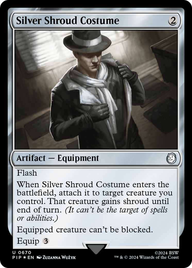 Silver Shroud Costume (Surge Foil) [Fallout] | GnG Games