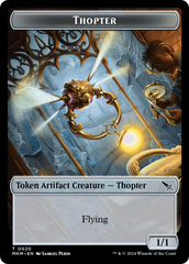 Thopter (0020) // Spirit Double-Sided Token [Murders at Karlov Manor Tokens] | GnG Games