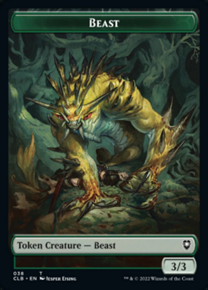 Satyr // Beast Double-Sided Token [Commander Legends: Battle for Baldur's Gate Tokens] | GnG Games