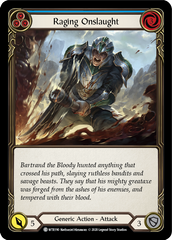Raging Onslaught (Blue) [U-WTR190] (Welcome to Rathe Unlimited)  Unlimited Rainbow Foil | GnG Games
