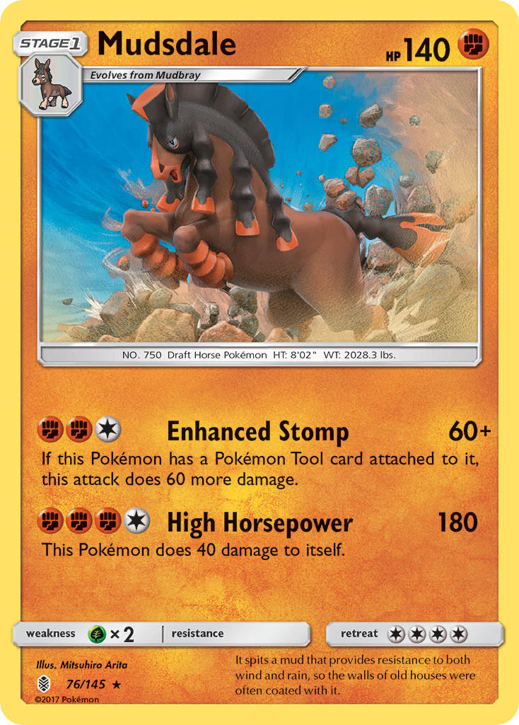 Mudsdale (76/145) [Sun & Moon: Guardians Rising] | GnG Games