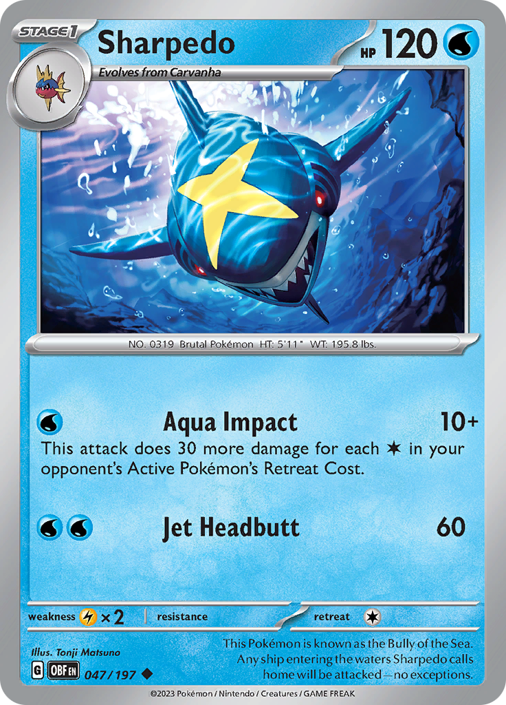 Sharpedo (047/197) [Scarlet & Violet: Obsidian Flames] | GnG Games