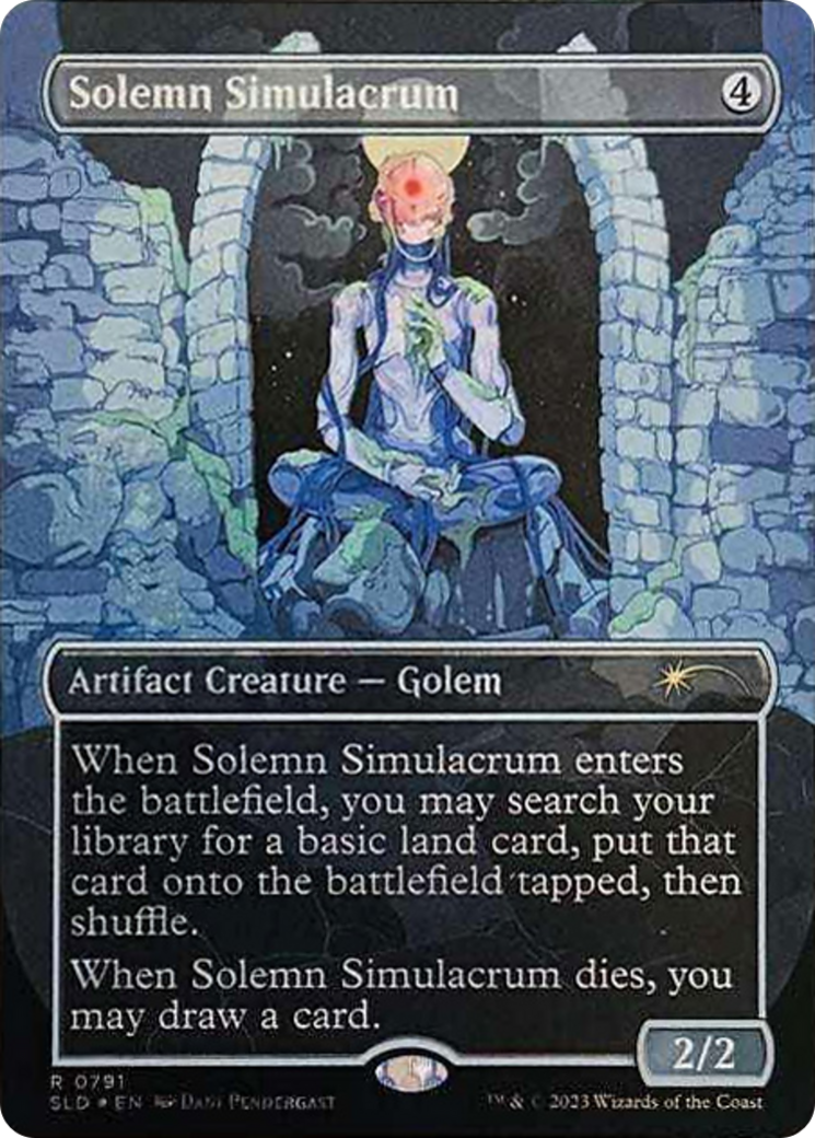 Solemn Simulacrum (0791) (Borderless) [Secret Lair Drop Series] | GnG Games