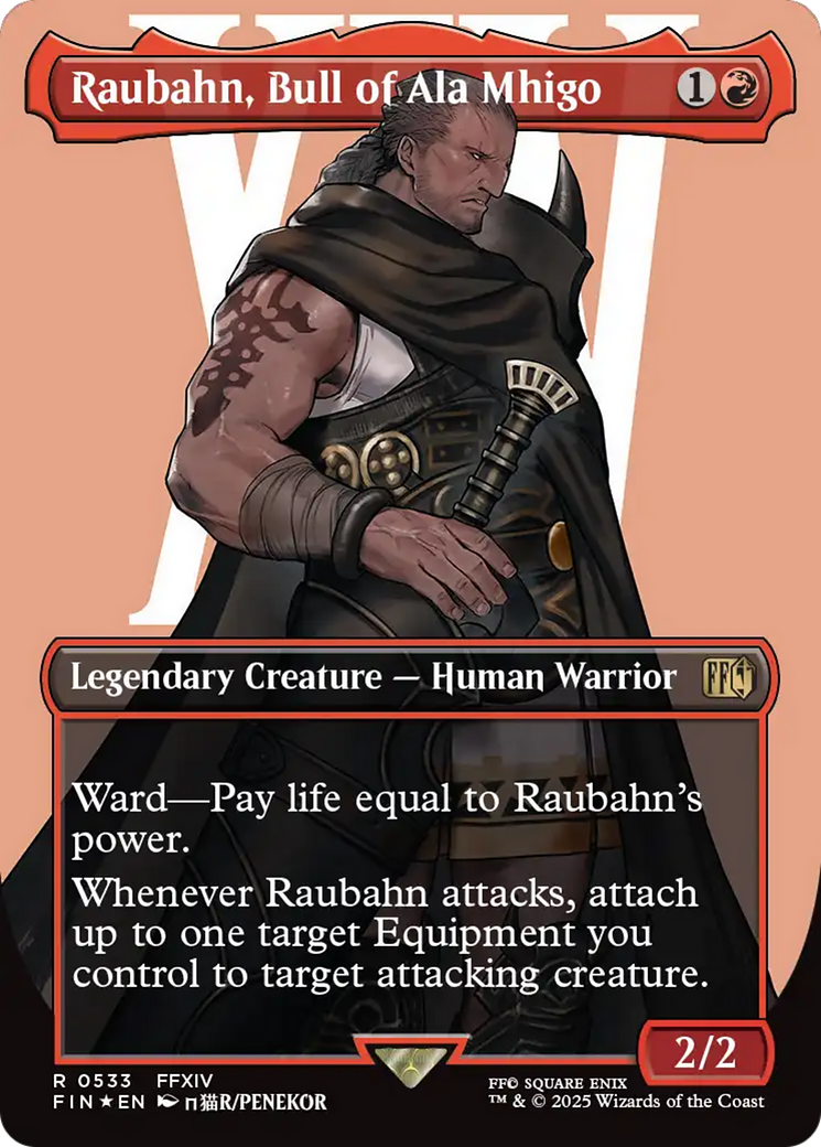 Raubahn, Bull of Ala Mhigo (Borderless) (Surge Foil) [FINAL FANTASY] | GnG Games