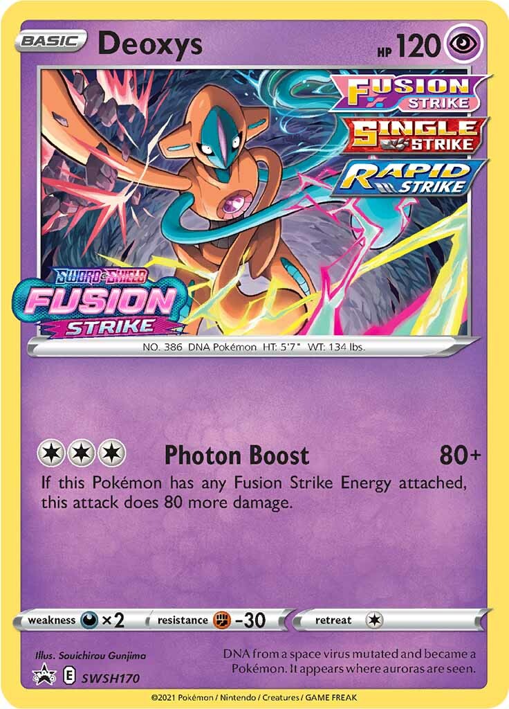 Deoxys (SWSH170) (Prerelease Promo) [Sword & Shield: Black Star Promos] | GnG Games