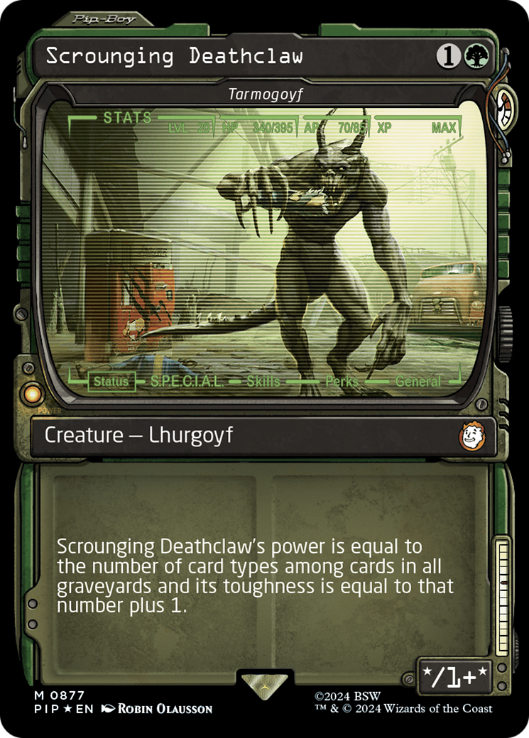 Scrounging Deathclaw - Tarmogoyf (Showcase) (Surge Foil) [Fallout] | GnG Games