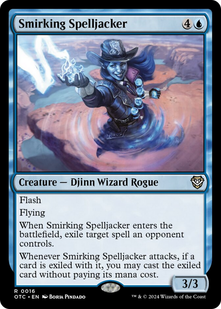 Smirking Spelljacker [Outlaws of Thunder Junction Commander] | GnG Games
