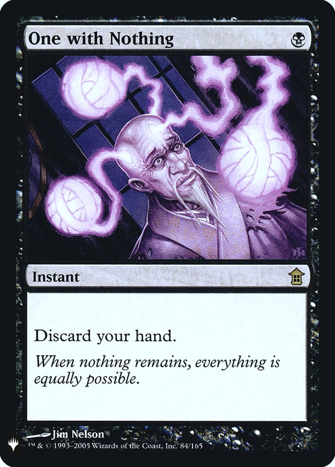 One with Nothing [Mystery Booster] | GnG Games