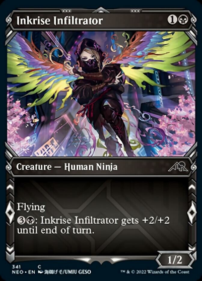 Inkrise Infiltrator (Showcase Ninja) [Kamigawa: Neon Dynasty] | GnG Games