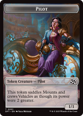Treasure // Pilot Double-Sided Token [Aetherdrift Tokens] | GnG Games