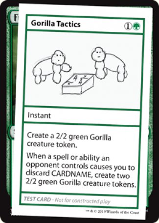 Gorilla Tactics (2021 Edition) [Mystery Booster Playtest Cards] | GnG Games