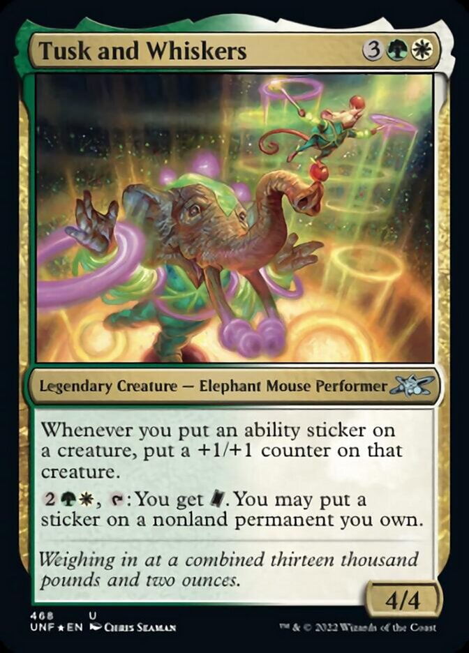 Tusk and Whiskers (Galaxy Foil) [Unfinity] | GnG Games