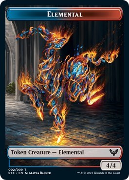 Elemental // Pest Double-Sided Token [Strixhaven: School of Mages Tokens] | GnG Games
