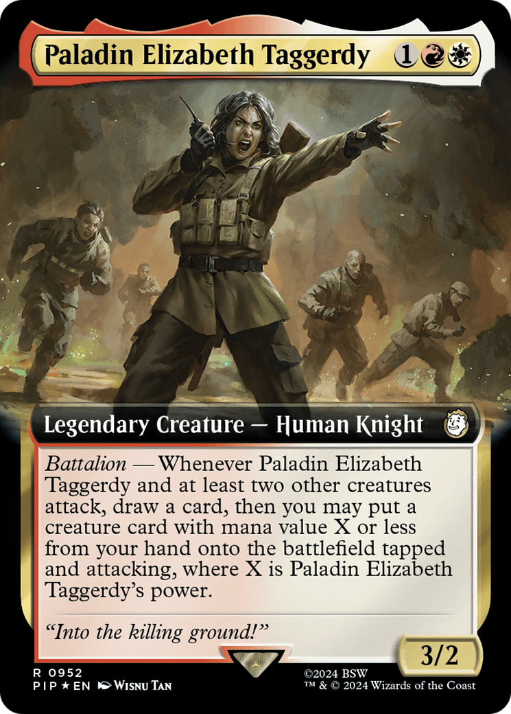 Paladin Elizabeth Taggerdy (Extended Art) (Surge Foil) [Fallout] | GnG Games