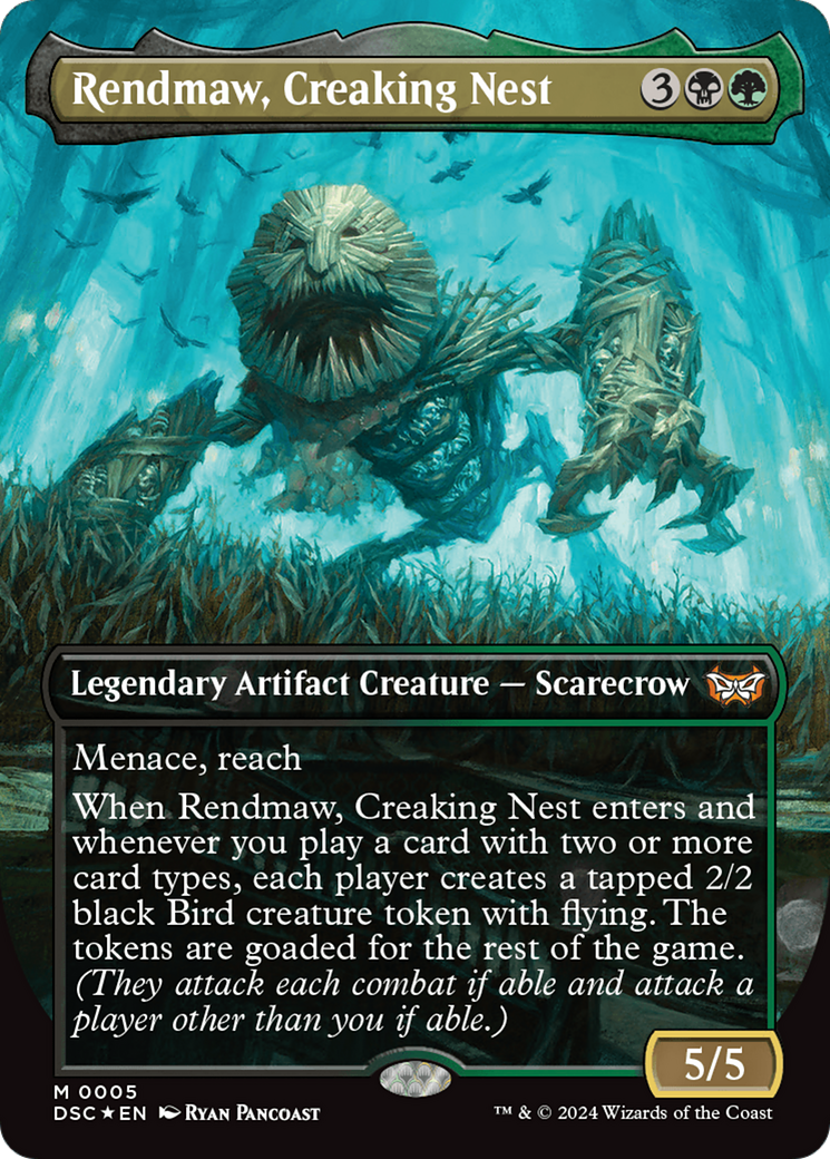 Rendmaw, Creaking Nest (Borderless) [Duskmourn: House of Horror Commander] | GnG Games