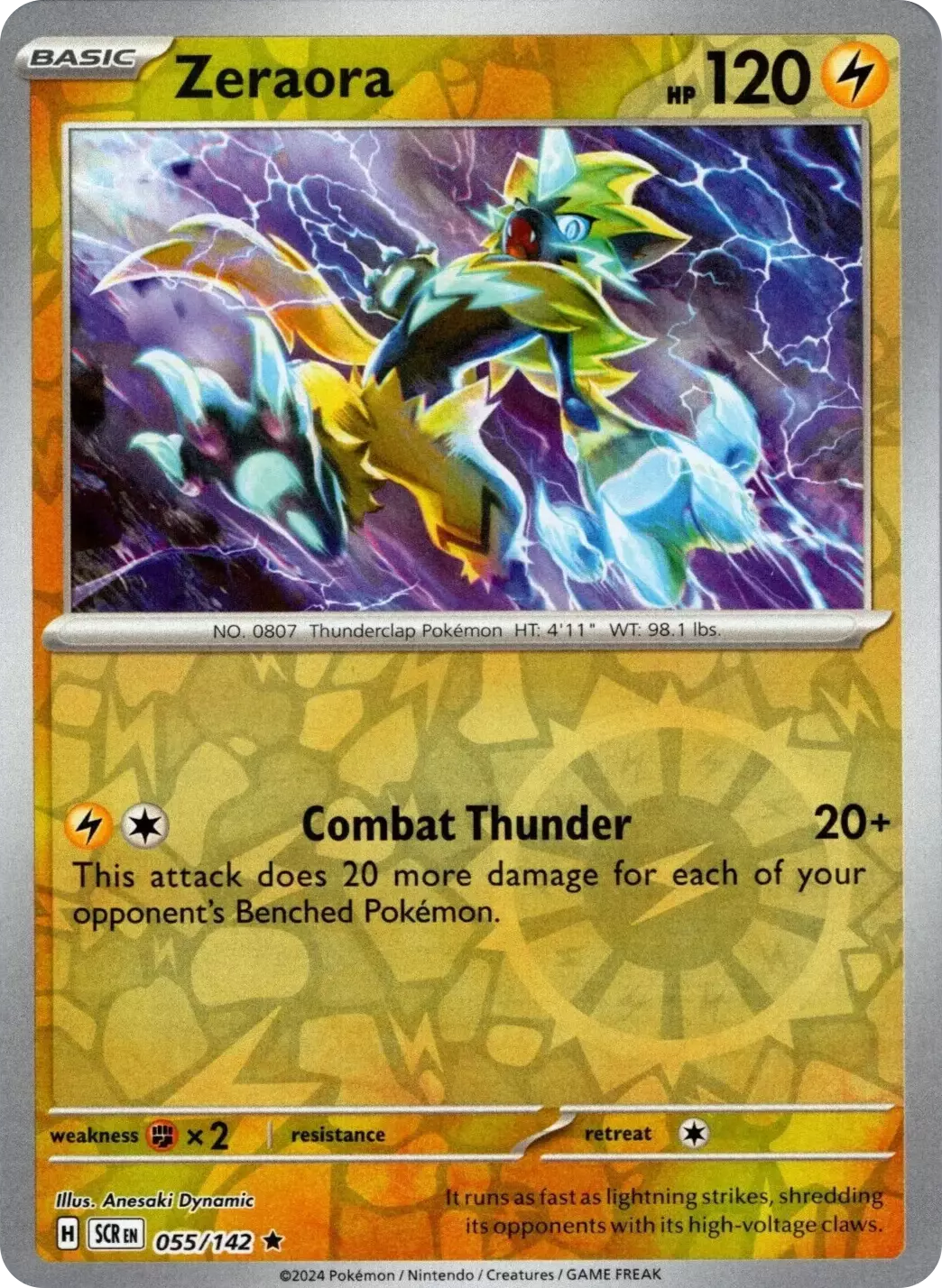 Zeraora (055/142) [Scarlet & Violet: Stellar Crown] | GnG Games