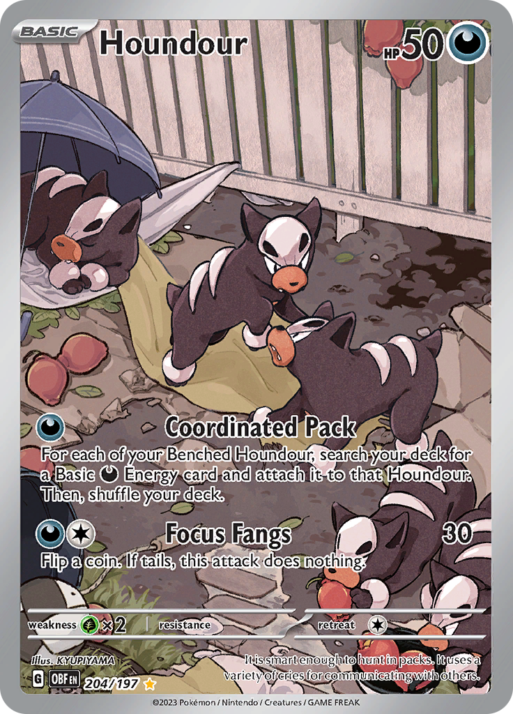 Houndour (204/197) [Scarlet & Violet: Obsidian Flames] | GnG Games