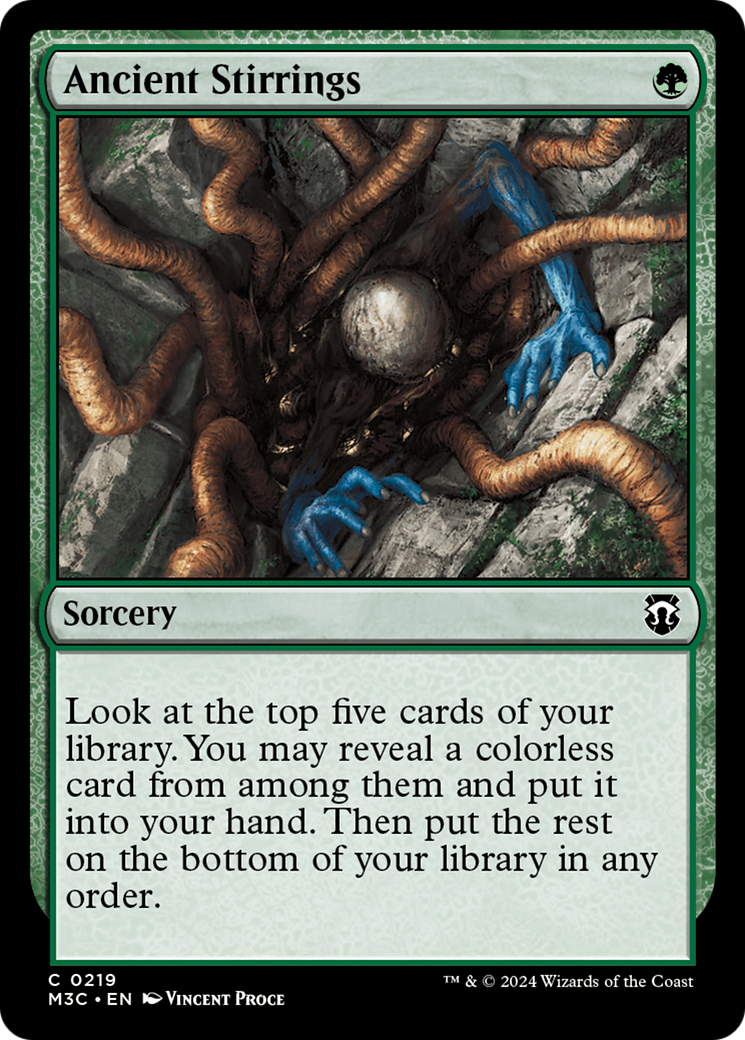 Ancient Stirrings (Ripple Foil) [Modern Horizons 3 Commander] | GnG Games