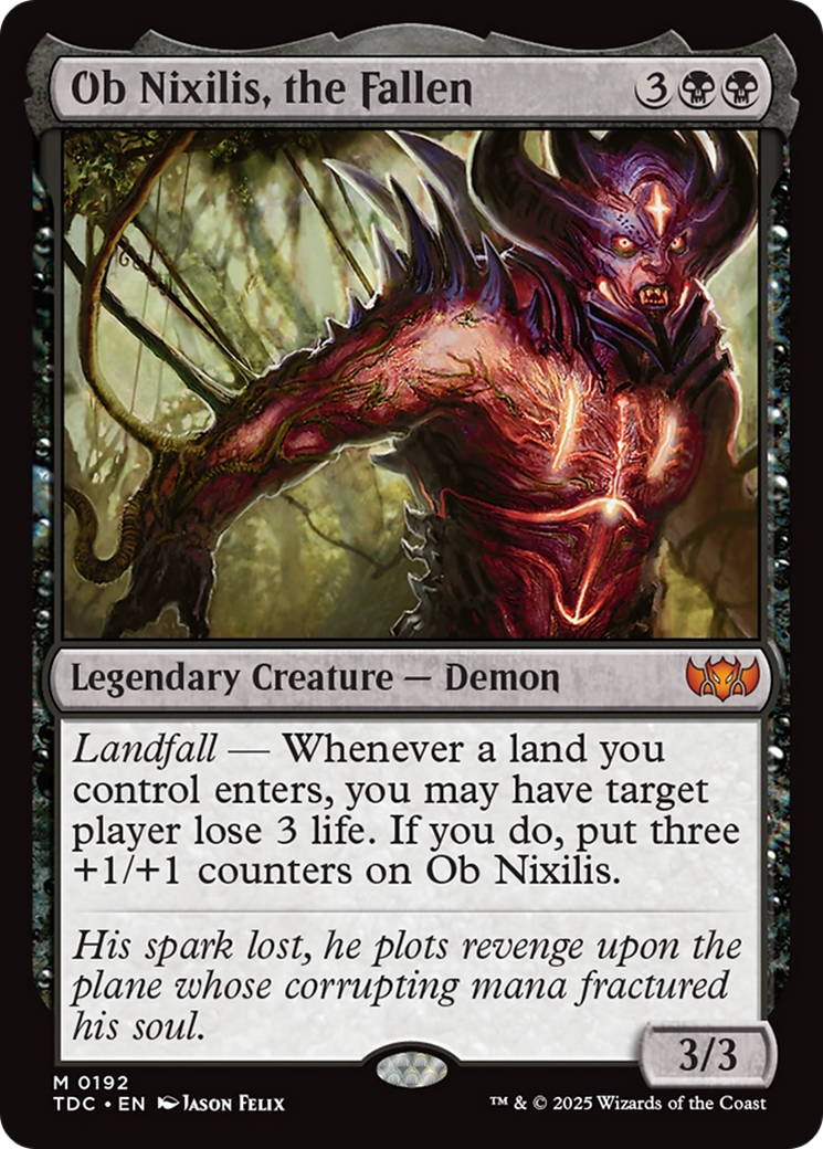 Ob Nixilis, the Fallen [Tarkir: Dragonstorm Commander] | GnG Games