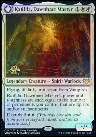 Katilda, Dawnhart Martyr // Katilda's Rising Dawn [Innistrad: Crimson Vow Prerelease Promos] | GnG Games