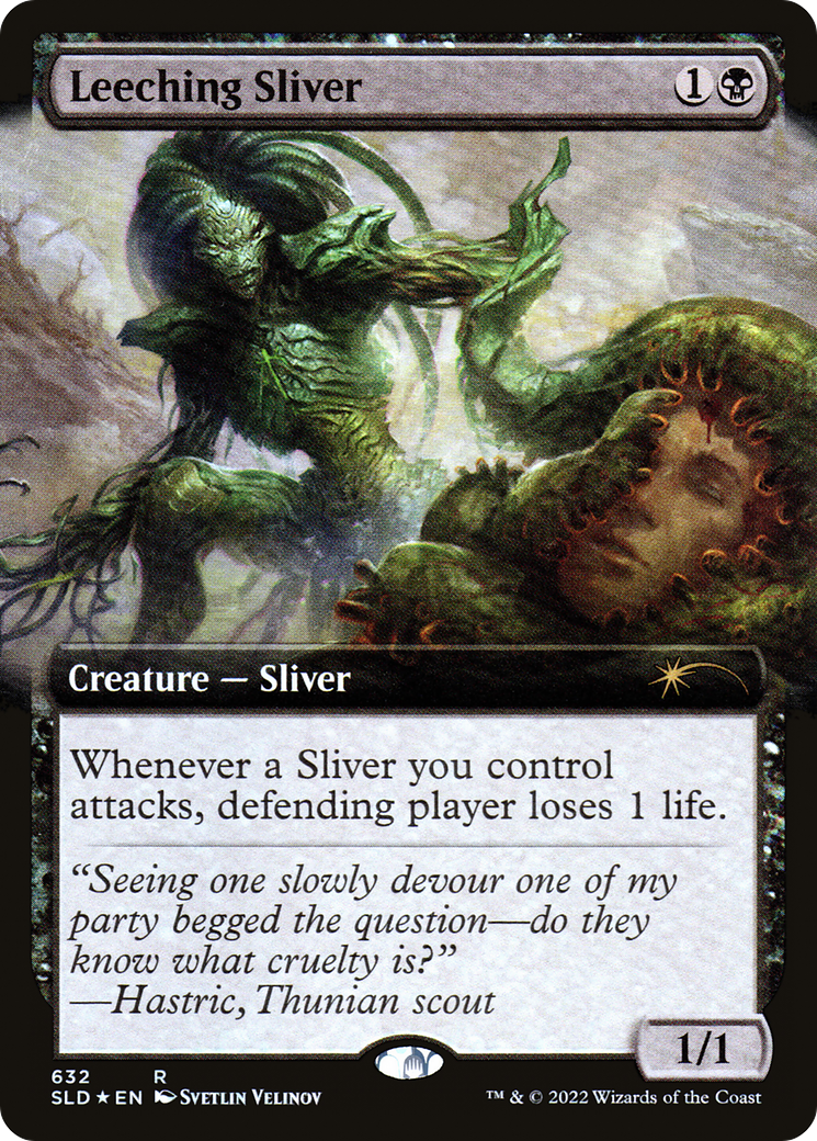 Leeching Sliver (Extended Art) [Secret Lair Drop Promos] | GnG Games