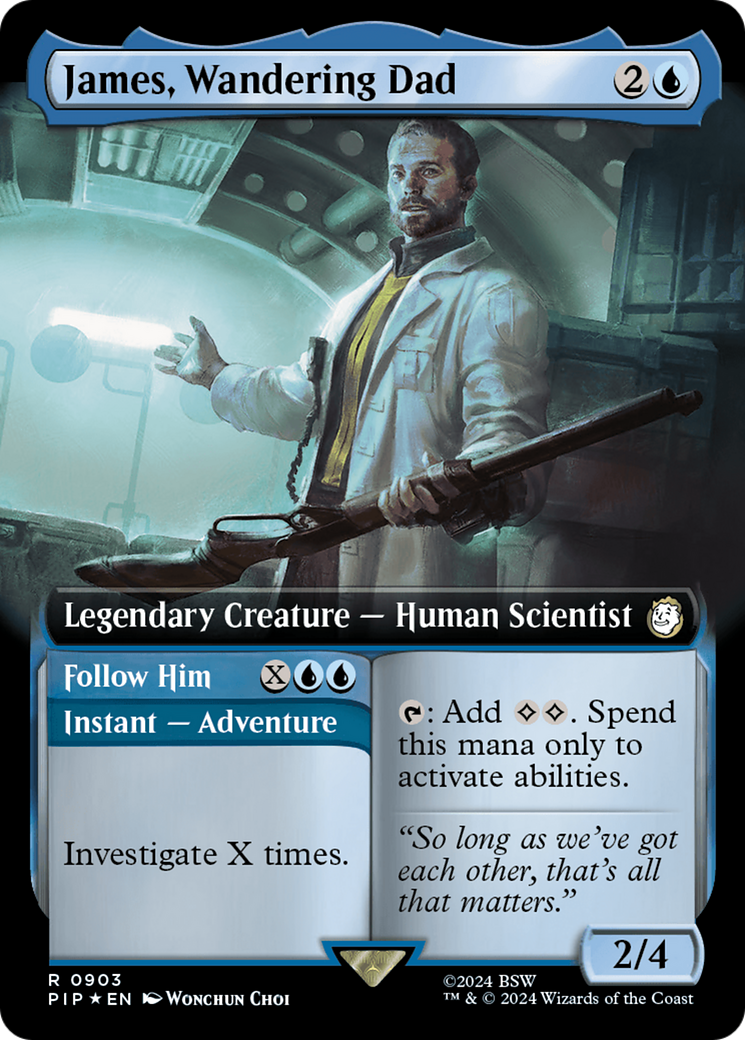 James, Wandering Dad // Follow Him (Extended Art) (Surge Foil) [Fallout] | GnG Games