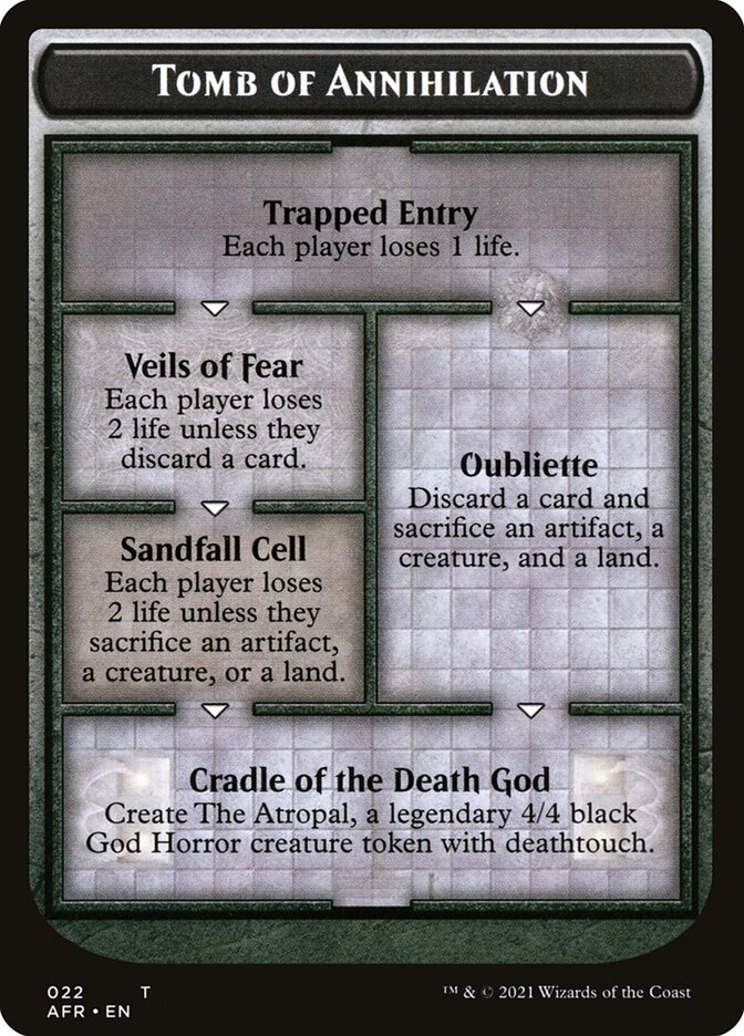 Tomb of Annihilation Token (Oversized) [Oversize Cards] | GnG Games