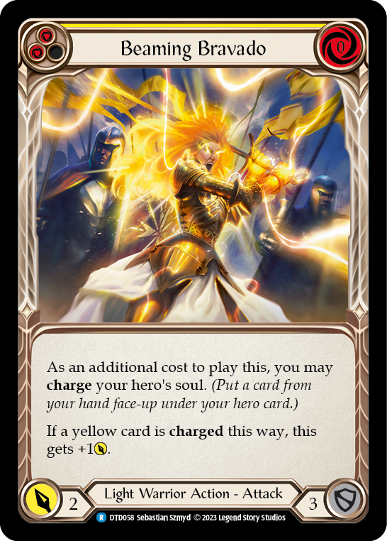 Beaming Bravado (Yellow) [DTD058] (Dusk Till Dawn)  Rainbow Foil | GnG Games