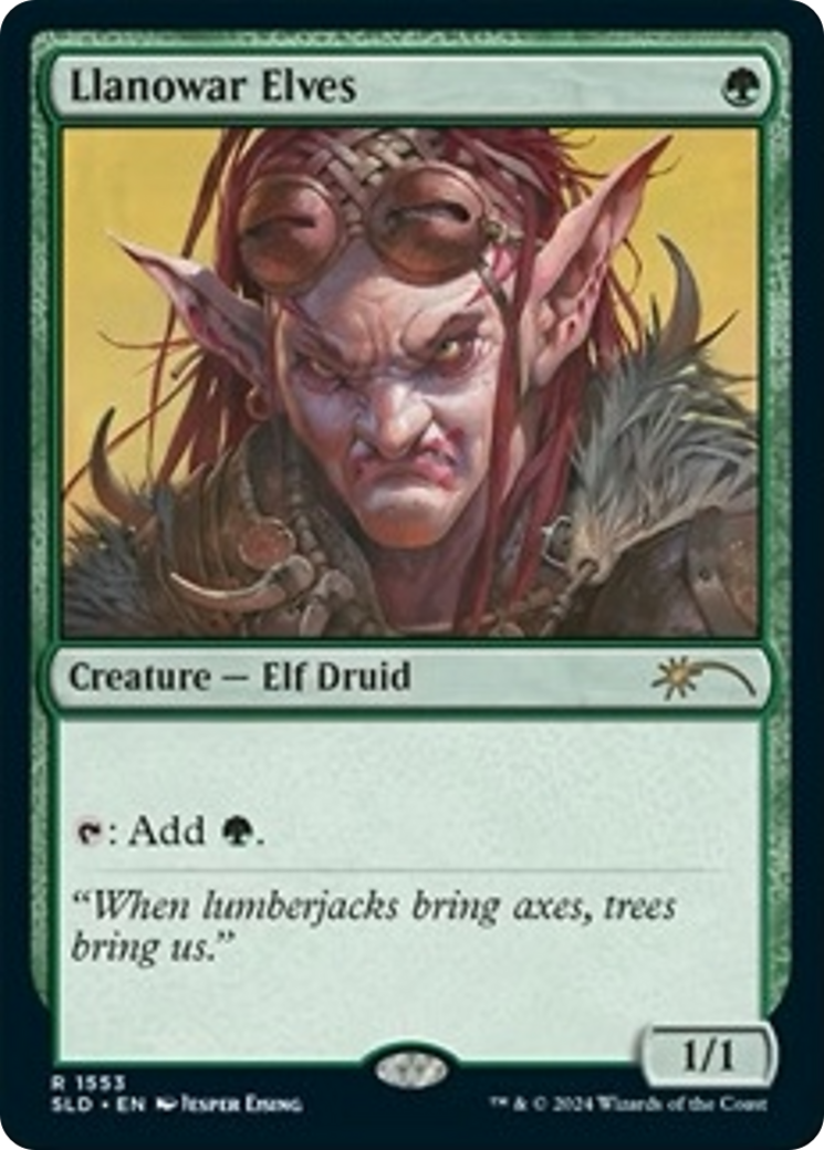 Llanowar Elves (1553) (Rainbow Foil) [Secret Lair Drop Series] | GnG Games