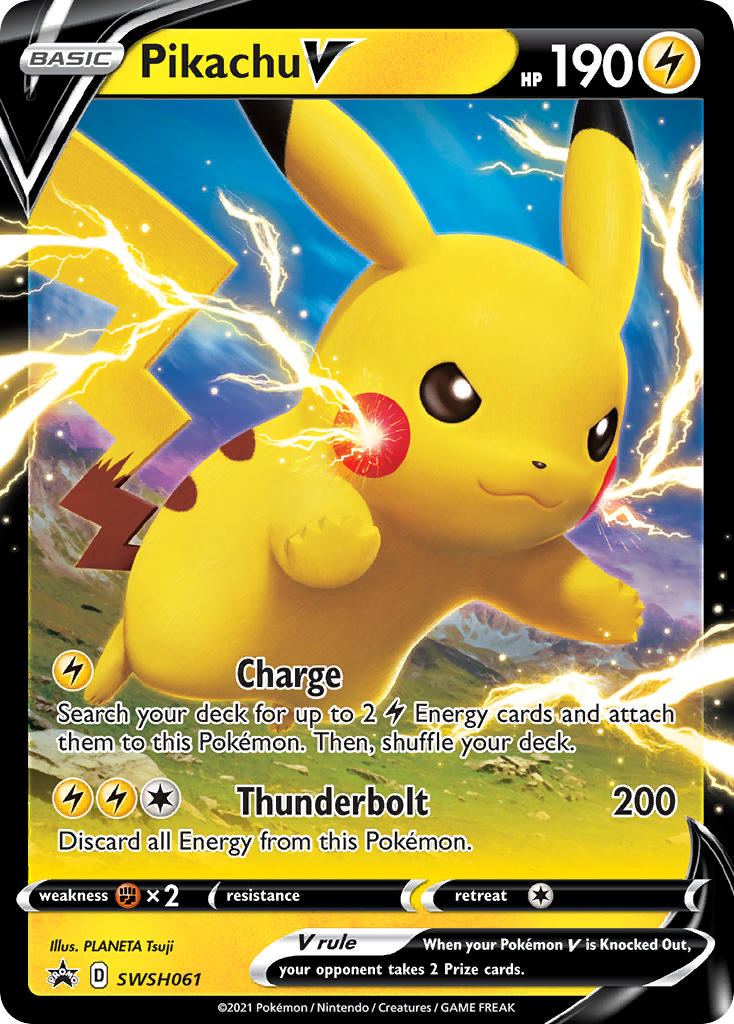 Pikachu V (SWSH061) (Jumbo Card) [Sword & Shield: Black Star Promos] | GnG Games