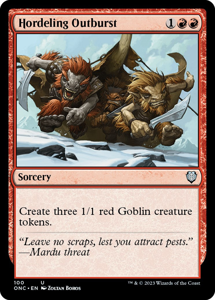 Hordeling Outburst [Phyrexia: All Will Be One Commander] | GnG Games