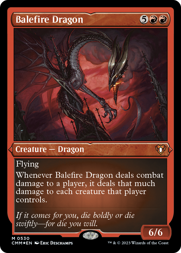 Balefire Dragon (Foil Etched) [Commander Masters] | GnG Games